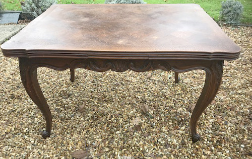 old french extending dining table